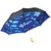 Зонт Blue skies 21" двухсекционный полуавтомат