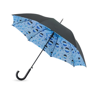 Зонт-трость "Капли воды" полуавтоматический с двухслойным куполом