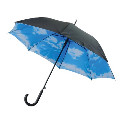 Зонт-трость "Облака" полуавтоматический с двухслойным куполом